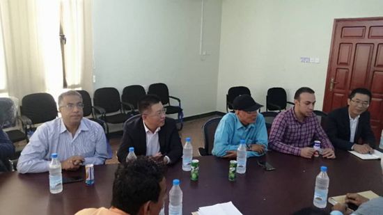 وفد صيني يناقش مع الانتقالي إقامة مصنع استكشافي بأبين