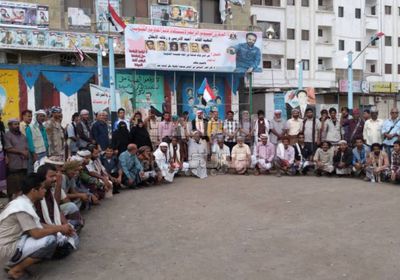 تضامنا مع أهالي لقموش.. عدن تنتفض ضد إرهاب الإخوان في شبوة