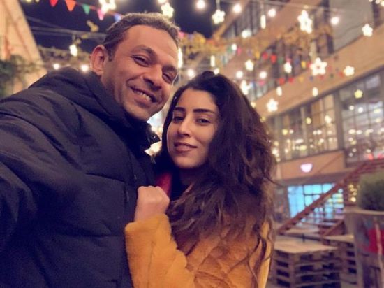 أيتن عامر تحتفل بعيد ميلاد زوجها