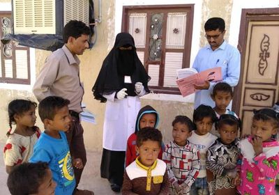 تحصين 98% من أبناء ساحل حضرموت ضد شلل الأطفال