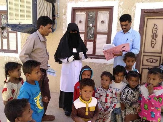 تحصين 98% من أبناء ساحل حضرموت ضد شلل الأطفال