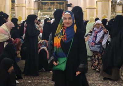 روجينا تنشر صورتها من المسجد النبوي بالسعودية 