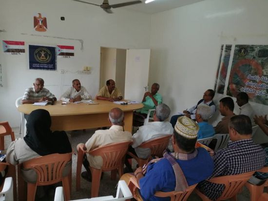 انتقالي دارسعد يستعرض تقارير الإنجاز لـ2019