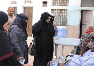 "حقوق الإنسان بالانتقالي" تتفقد دار العجزة بالعاصمة عدن