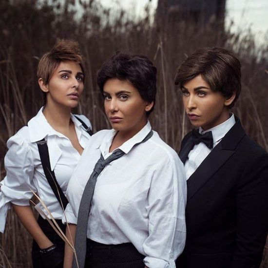 مي سليم وشقيقاتها يسخرن من أغنية "سالمونيلا" بجلسة تصوير جديدة 