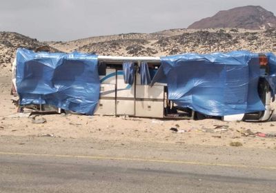 ارتفاع ضحايا حادث الباص ببئر علي إلى 21 قتيلاً ومصاباً 