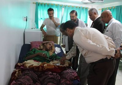 بالصور.. قيادي بالجمعية الوطنية يزور جرحى ملعب الصمود ومعسكر الشهداء