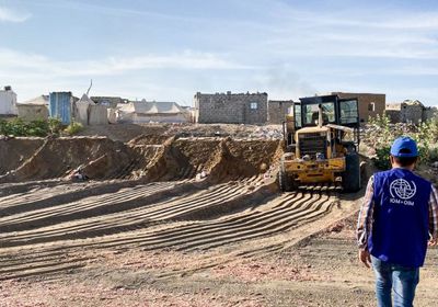 الهجرة الدولية: تعزيزات لحماية مخيم الجينفة بمأرب من الفيضانات