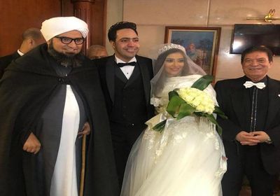 غادة رجب تشارك جمهورها بأول صورة من حفل زفافها 