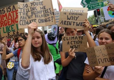  مسيرات حاشدة تجوب مدن أستراليا ضد الحكومة بسبب حرائق الغابات