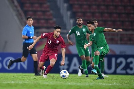 التعادل يحسم مواجهة السعودية وقطر في بطولة آسيا تحت 23 عاما