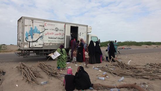 قافلة طبية إماراتية لرعاية مرضى الجُريبة بالحديدة (فيديو)