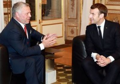 الرئيس الفرنسي ونظيره الأردني يبحثان المستجدات الإقليمية والدولية