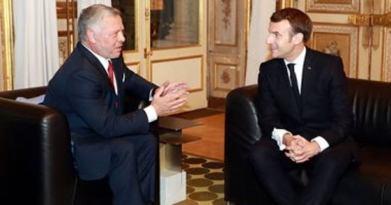 الرئيس الفرنسي ونظيره الأردني يبحثان المستجدات الإقليمية والدولية