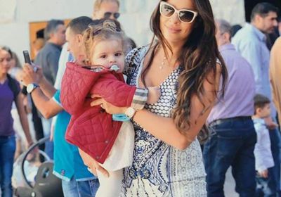 بالصور.. نادين نجيم تستعيد ذكريات هذا اليوم مع نجلها "جيوفاني"