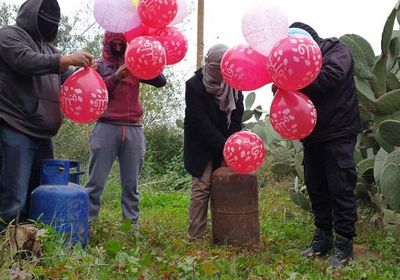  إطلاق بالونات حارقة تجاه مستوطنات بمحيط غزة (صور)