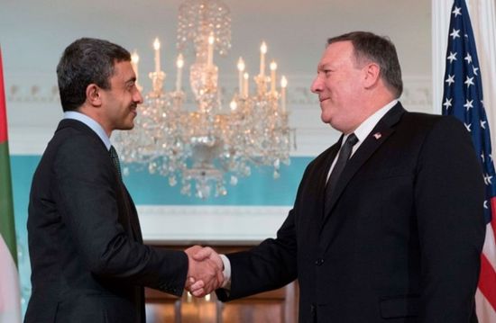  عبدالله بن زايد وبومبيو يبحثان في برلين تطورات الأزمة الليبية