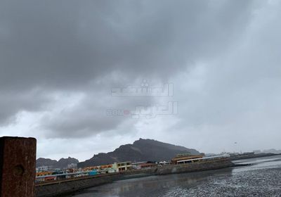 وسط أجواء غائمة.. أمطار خفيفة بصيرة والمعلا (صور)