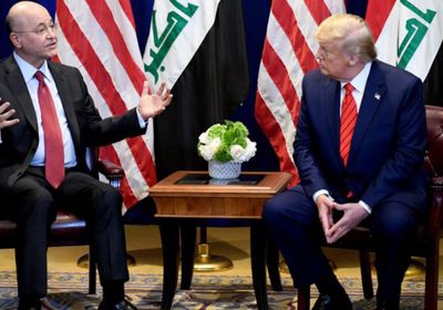  متجاهلًا تهديد المليشيات.. الرئيس العراقي يلتقي ترامب في "دافوس"
