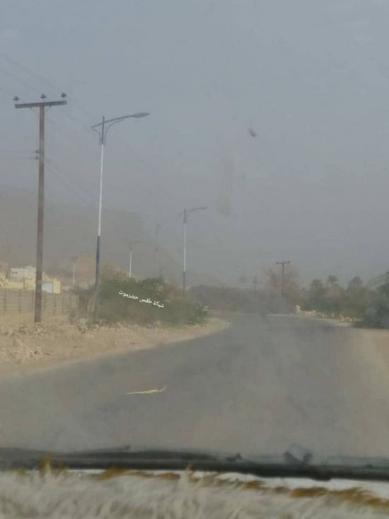 الأمطار تضرب وادي عمد بحضرموت