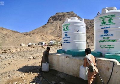 "سلمان للإغاثة" يمد الخوخة بـ 616 ألف لتر مياه