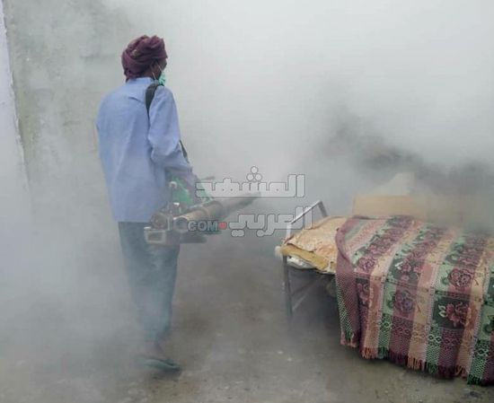 انطلاق حملة الرش الضبابي في الحوطة