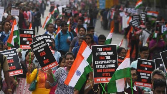  احتجاجات واسعة بالهند ضد قانون الجنسية