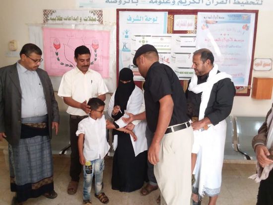 إطلاق حملة التحصين ضد مرض الدفتيريا بمدارس الروضة