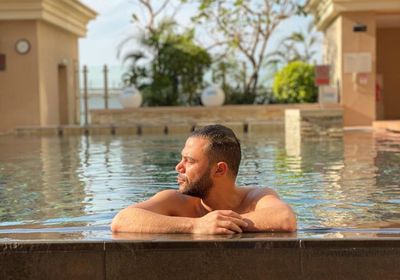 من دبي.. محمد إمام :ناس لطيفة قوي (فيديو)