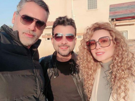 هيثم شاكر بصحبة أحمد كرارة في كواليس "حب عمري"