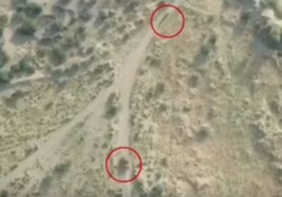 دبابة وطقم حوثي يهربان من القوات المشتركة بالدريهمي (فيديو)