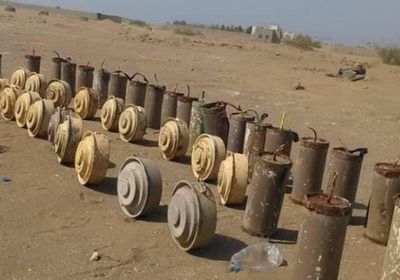 تفكيك حقل ألغام زرعته مليشيا الحوثي بحي منظر