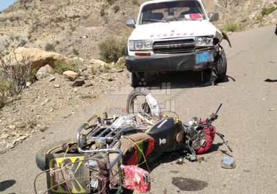 مصاب في حادث تصادم بردفان 