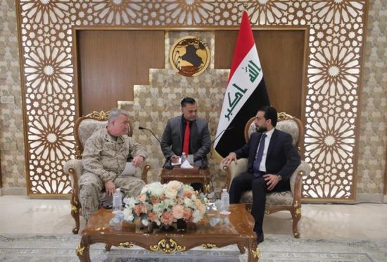 رئيس مجلس النواب العراقي يستقبل قائد القيادة المركزية الأميركية الوسطى