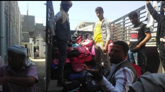 1700 حقيبة مدرسية من "سلمان للإغاثة" لطلاب حبيل الجبر