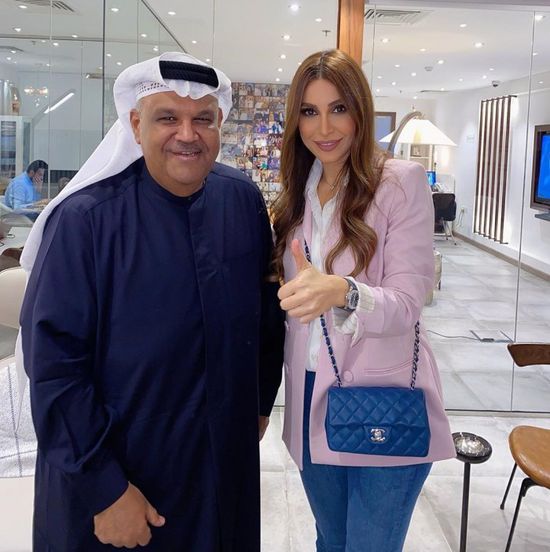 يارا بصحبة نبيل شعيل في كواليس أوبريت "صناع الأمل"