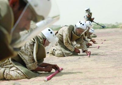 مسام ينتزع 1700 لغم حوثي من الخوخة