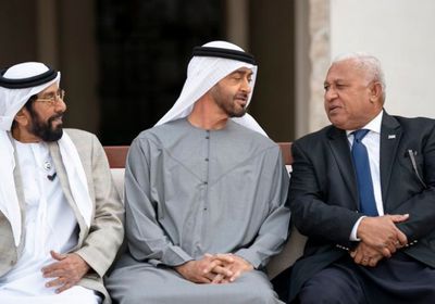  ولي عهد أبو ظبي يستقبل رئيس وزراء جزر فيجي