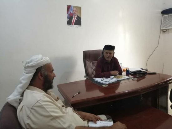 مناقشة آخر مستجدات الأوضاع الأمنية والعسكرية والسياسية بمديرية لودر