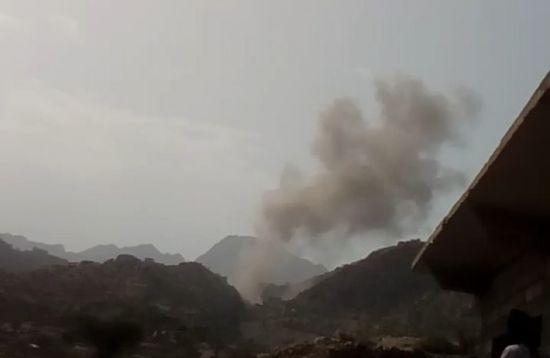 مدفعية القوات الجنوبية تٌطهر حيفان عيريم من الحوثيين