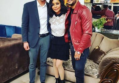 محمد رمضان يحتفل بخطوبة شقيقته (صور)