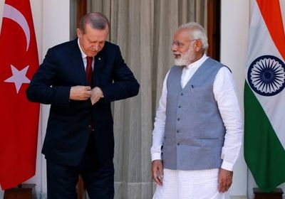 الهند تستدعي السفير التركي وتتهم أردوغان بـ"افتقار الفهم"