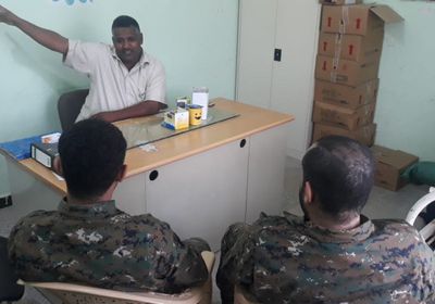 "الحزام الأمني" يتدخل لتشغيل مجمع الحسوة الصحي (صور)