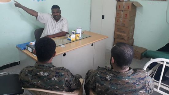 "الحزام الأمني" يتدخل لتشغيل مجمع الحسوة الصحي (صور)