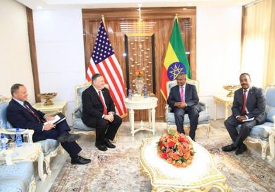 بومبيو يبحث في إثيوبيا العلاقات الثنائية والأمن بمنطقة القرن الأفريقي