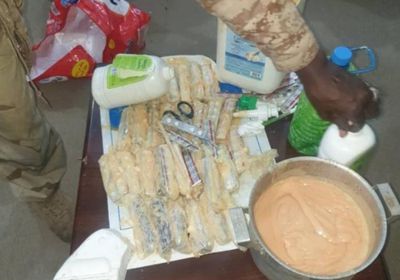 إحباط محاولة تهريب كمية كبيرة من الحبوب المخدرة للعاصمة عدن