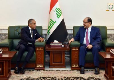 نوري المالكي يستقبل سفير مصر  لدى العراق 