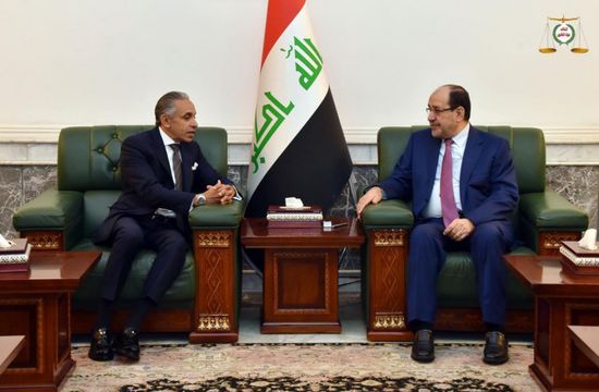 نوري المالكي يستقبل سفير مصر  لدى العراق 