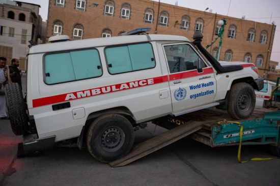 الصحة العالمية: توزيع 191 سيارة إسعاف في اليمن