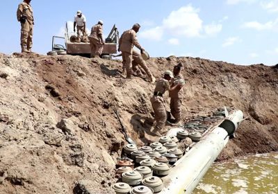 شاهد لحظة تفجير 1500 لغم حوثي في الكدحة